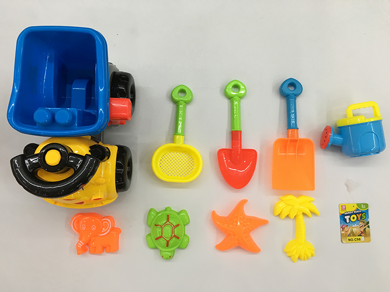 Beach Toy Truck Set 9pcs
