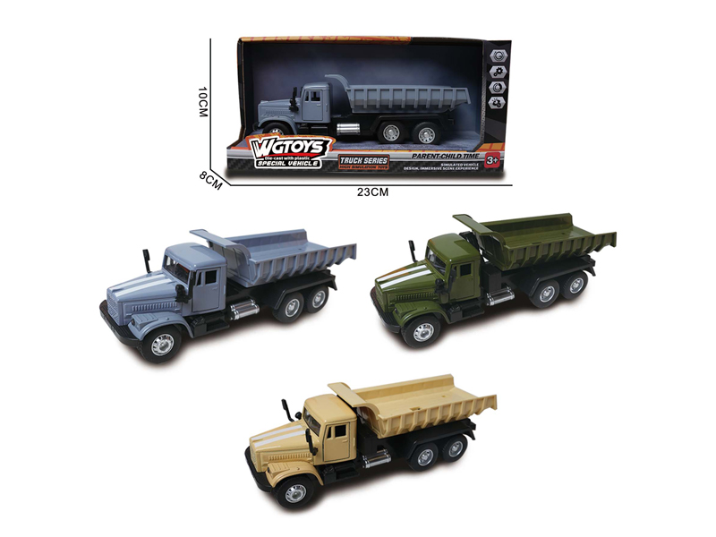 Pull Back Alloy Military Dump Truck