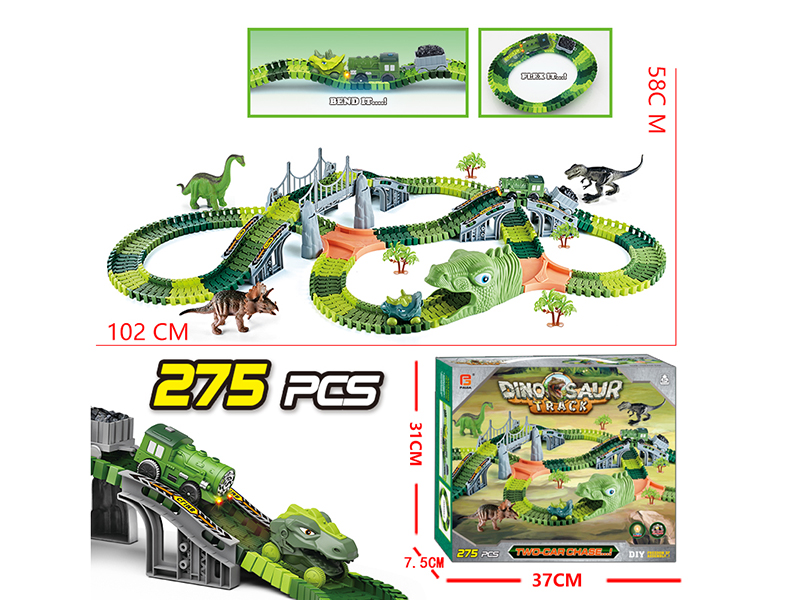 Dinosaur Park Rail Train Set 275pcs