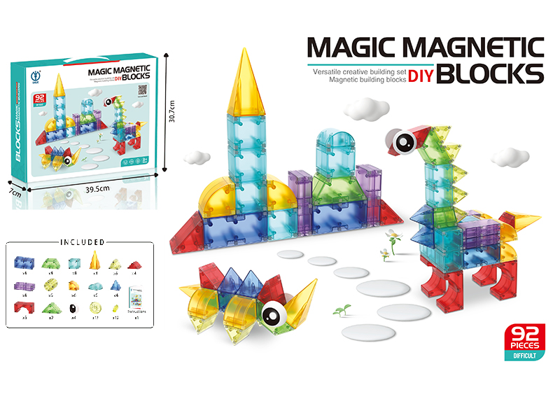 Magnetic Building Block 92PCS