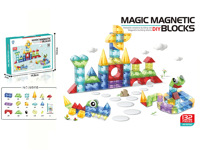 Magnetic Building Block 132PCS