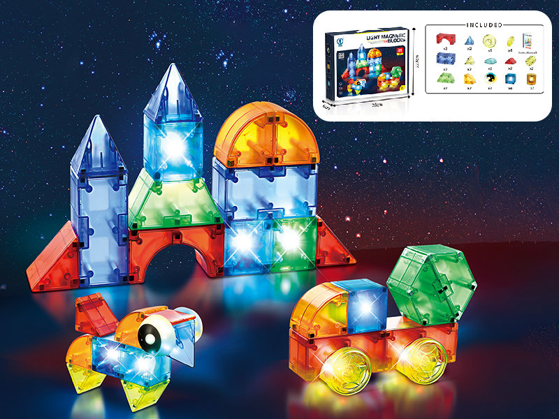 Magnetic Building Block 34PCS(With Lights)