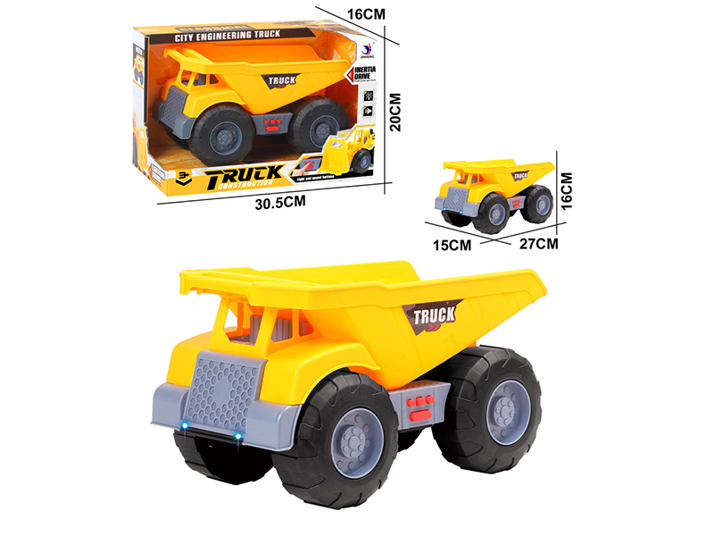 Friction Dump Truck With Lights And Sound