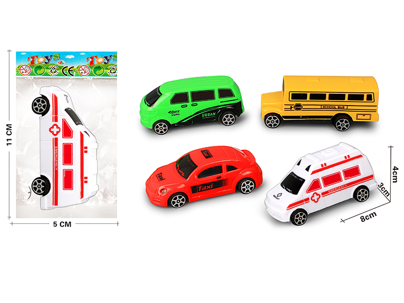 Pull Back City Car