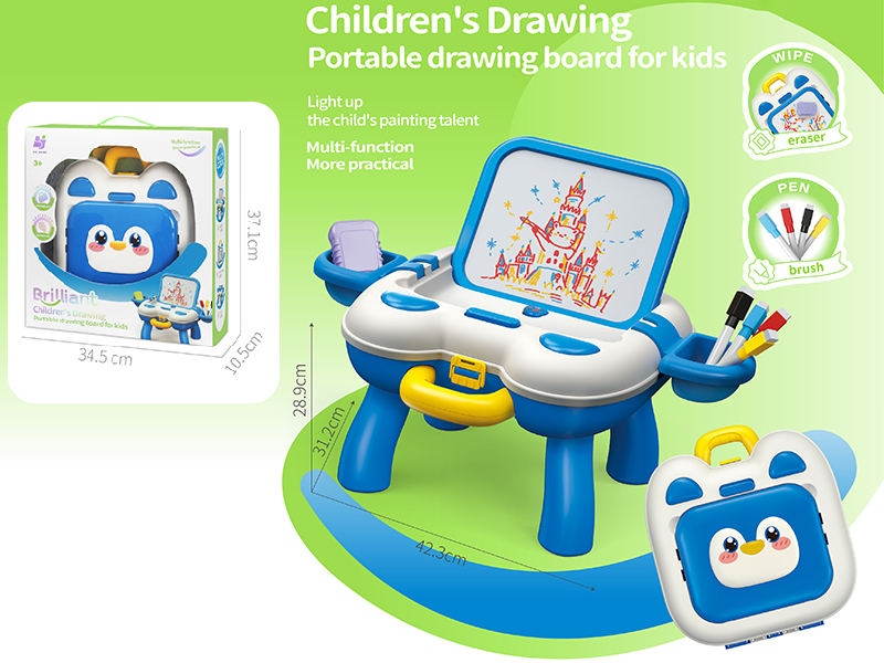 Penguin Multifunctional Storage Drawing Board