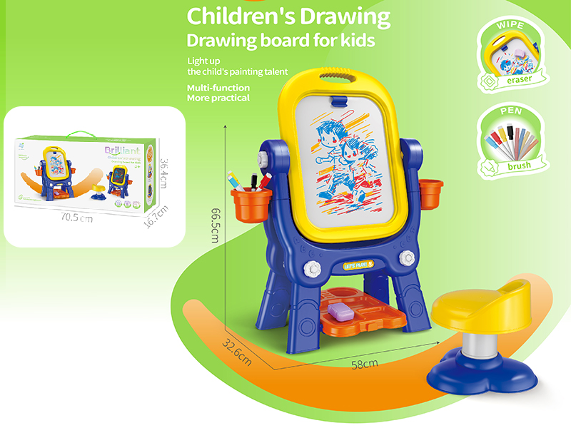 Children's Drawing Board Easel With Chair