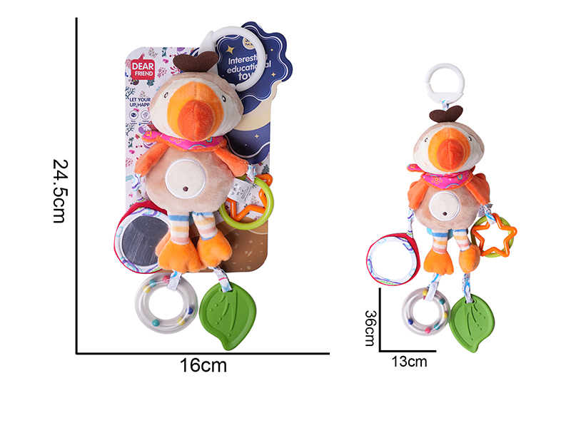 Plush Woodpecker Baby Stroller&Bed Hanging Toys