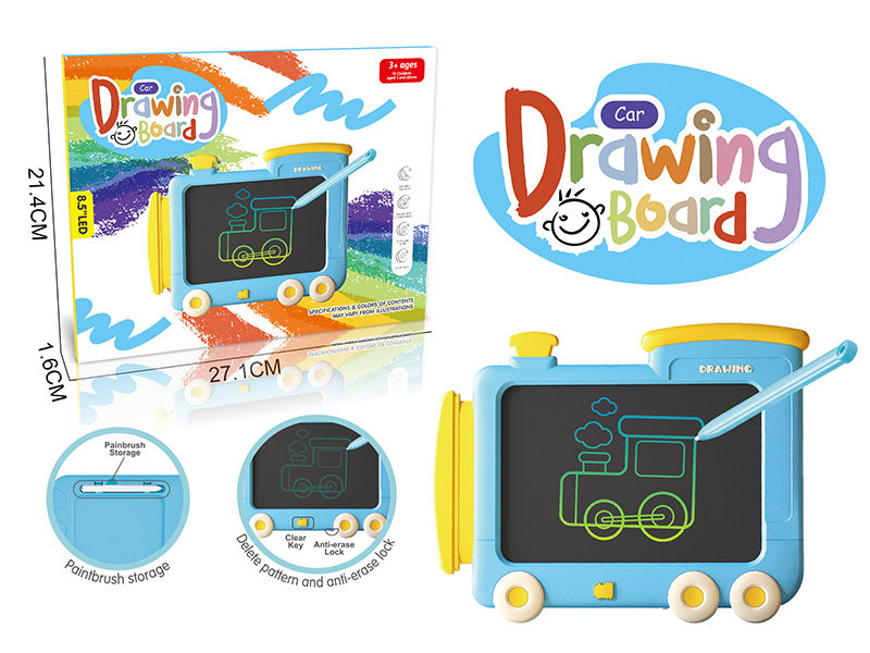 Color Screen Cartoon Train Writing Board