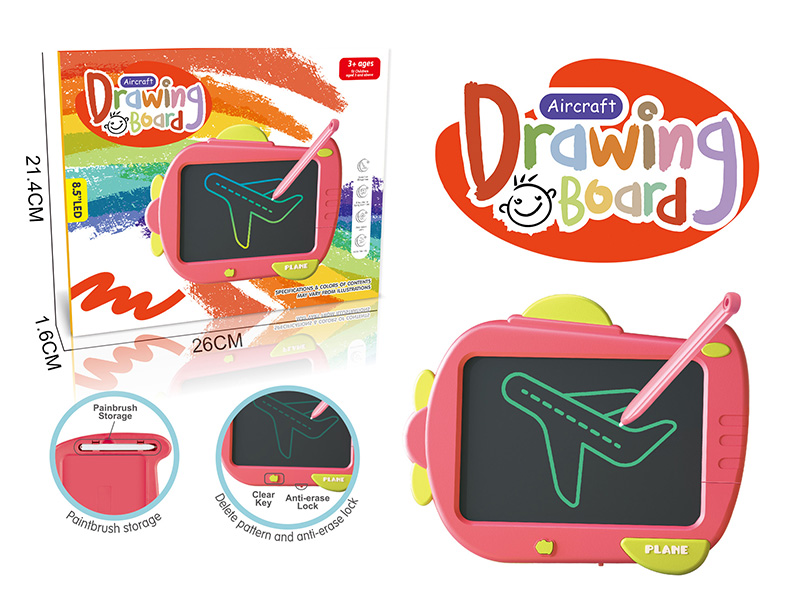 Monochrome Screen Cartoon Plane Writing Board