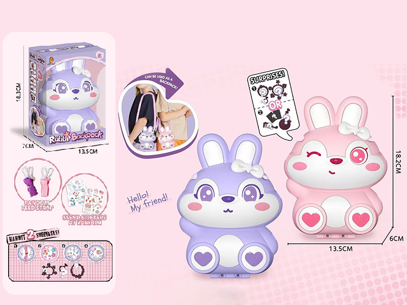 DIY Beads Rabbit Backpack