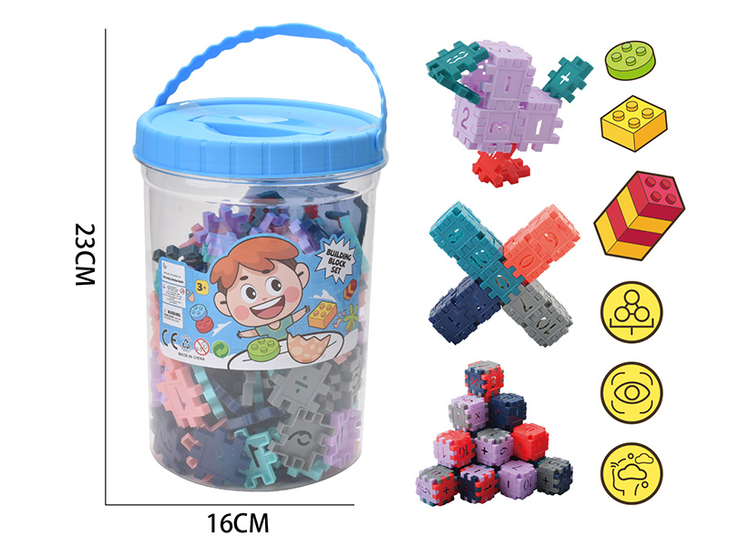 Morandi Color Digital Building Blocks(About 380g, 180PCS)