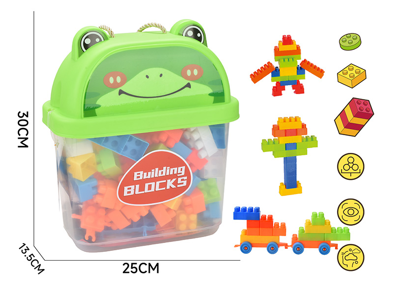 Medium Particle Building Blocks(About 590g, 72PCS)