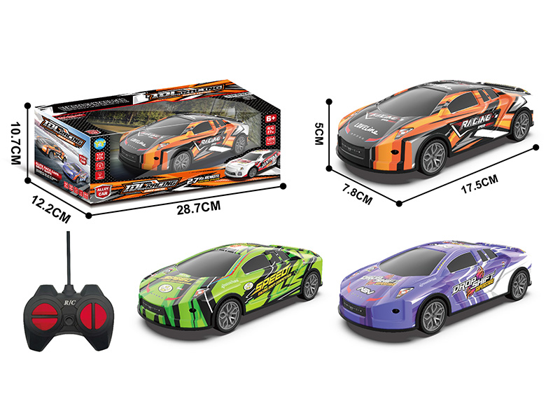 1:24 4-Channel Remote Control Alloy Car With Lights