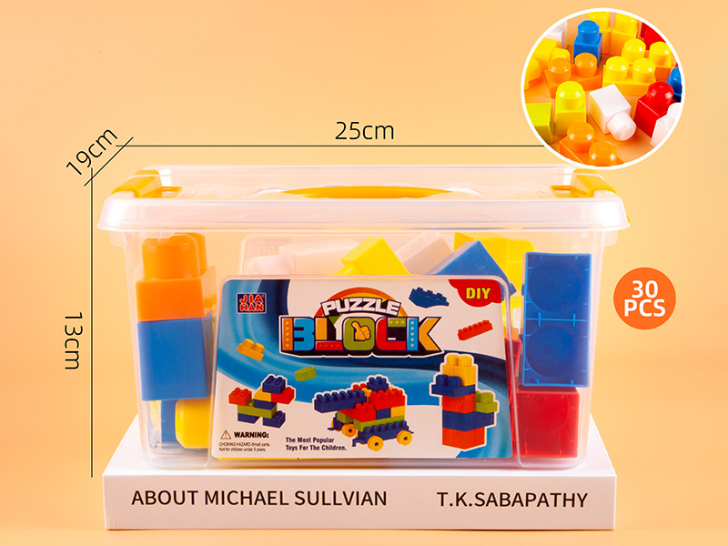 Boy Series Large Building Blocks (About 450g, 30PCS)