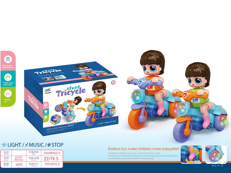Stunt Tricycle With Lights And Music