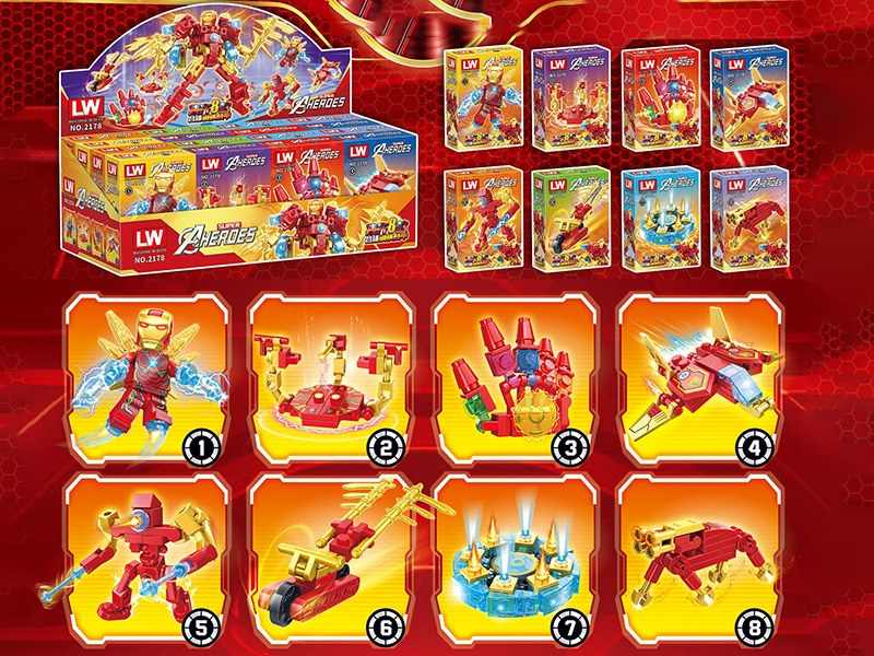 Super Heroes Building Blocks 16pcs