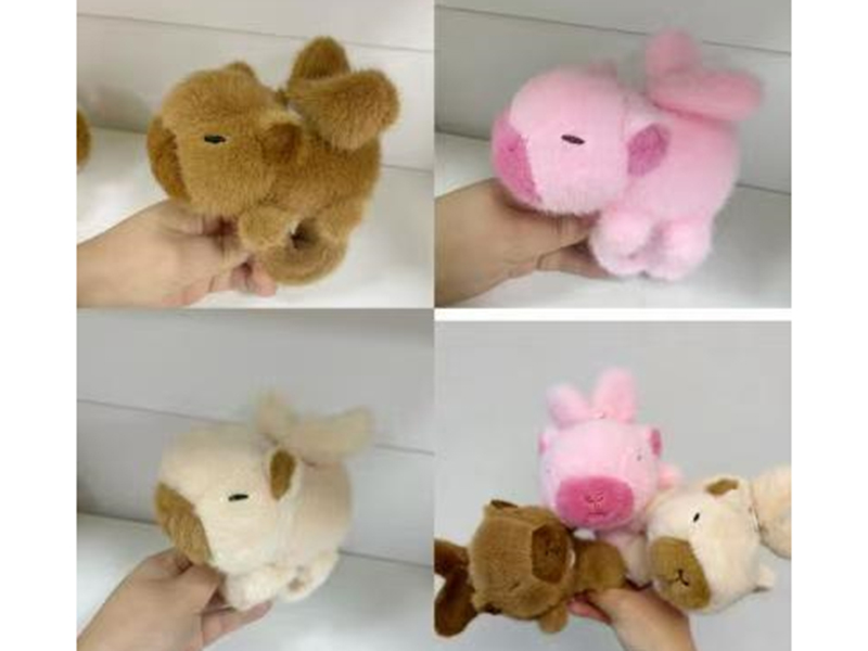 Plush Capybara Snap Bracelets With Wings(With Movement)