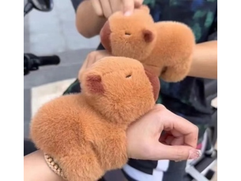 Plush Capybara Snap Bracelets