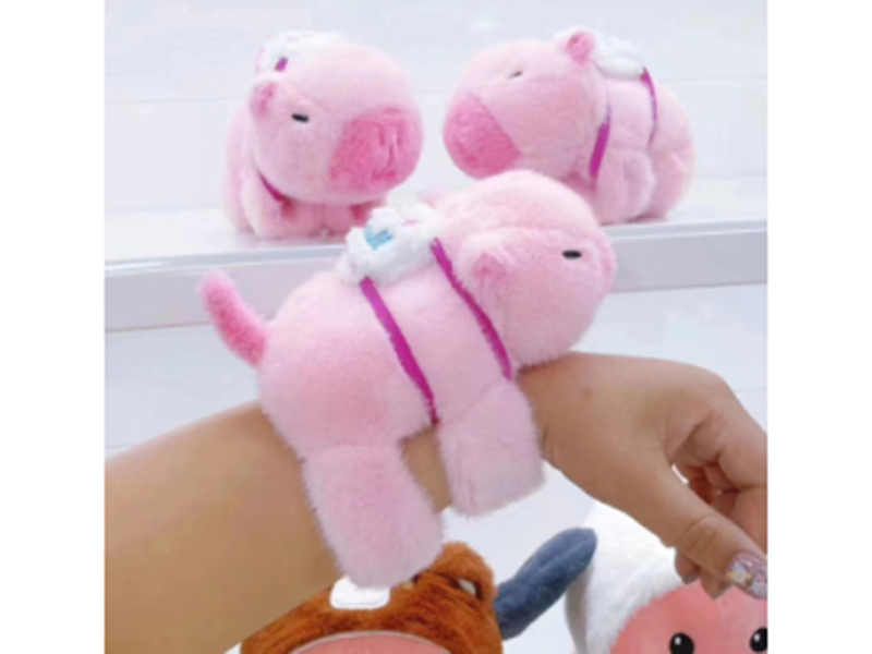 Plush Capybara Snap Bracelets
