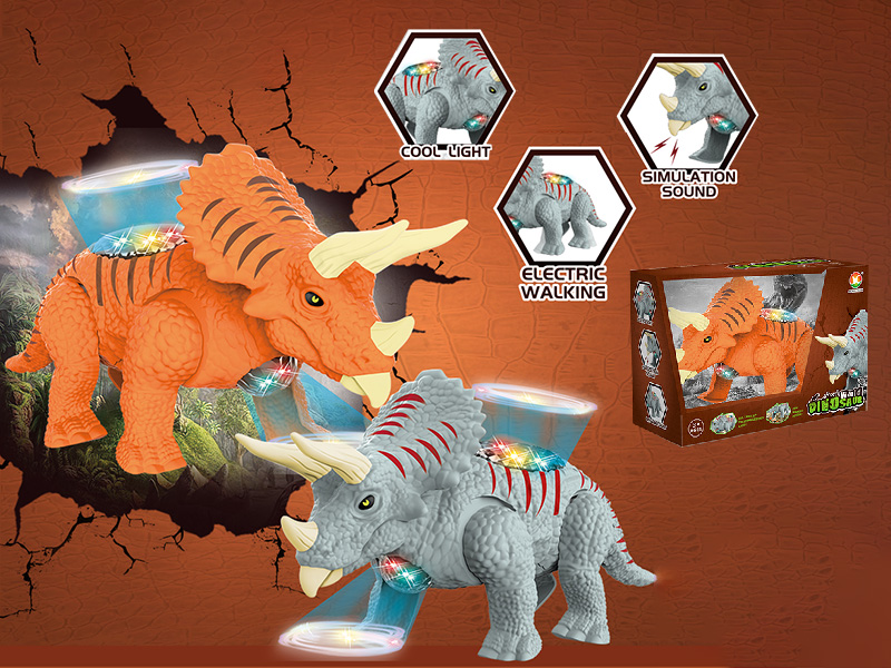 Electric Simulated Triceratops