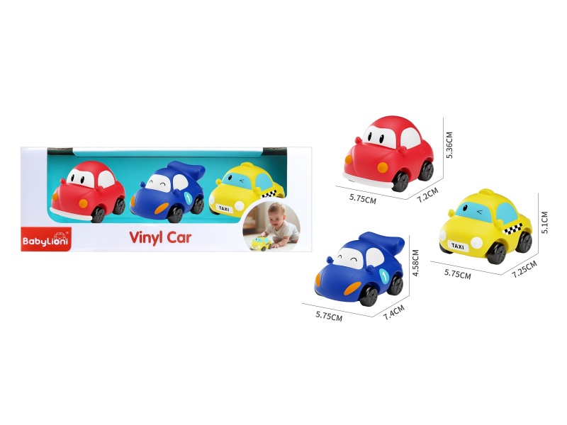 Silde Vinyl Racing Car 3pcs