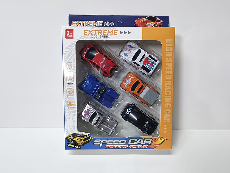 6pcs Slide Cars