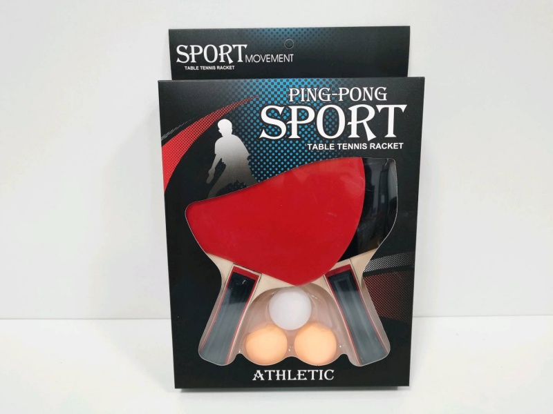 Double-Laminated Rubber Table Tennis Racket
