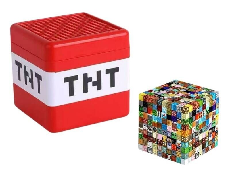 200pcs Magnetic Cube Building Blocks +10pcs Dolls