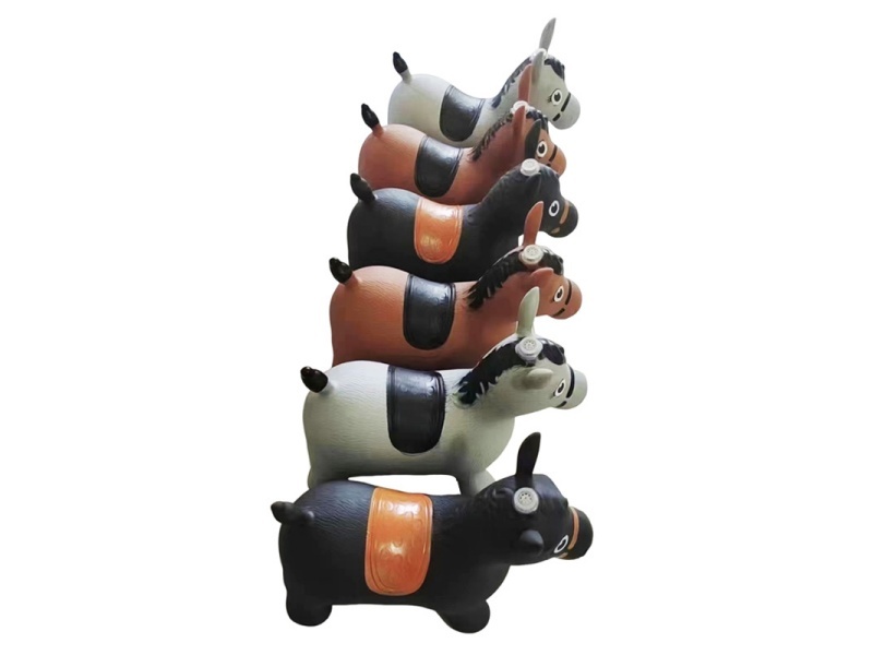 Inflatable Painted Coffee Horse (Soft Material)