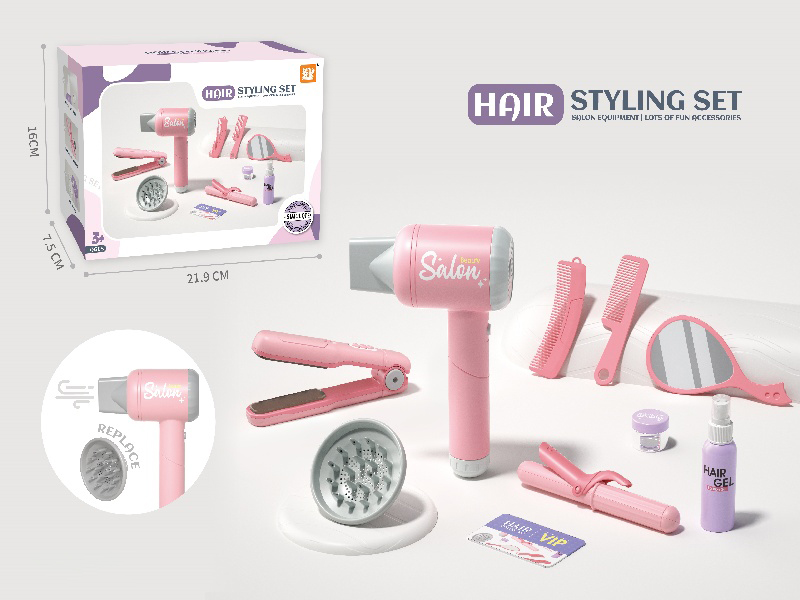 A Large Set Of Hair Dryers, Hair Clippers And Curling Irons