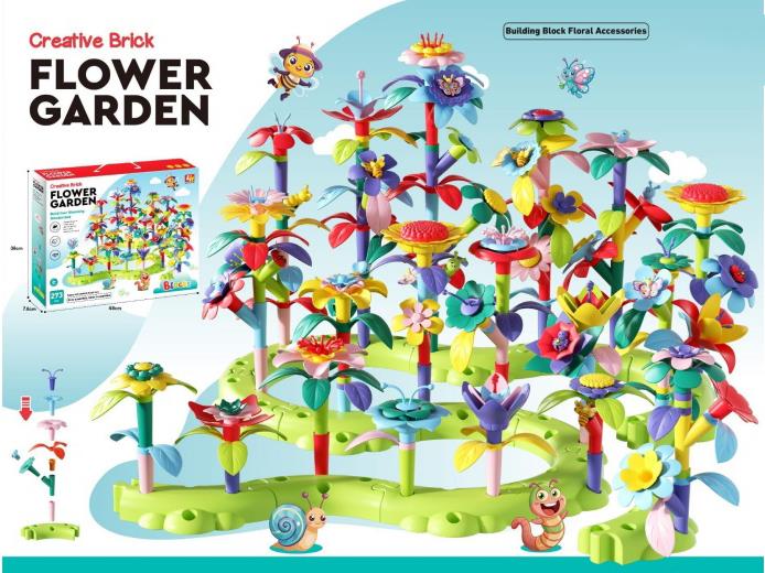 273 Pcs Of Building Block Flower Beds