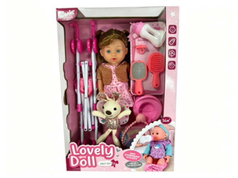 Eco-Friendly Doll Set (Plastic Car)