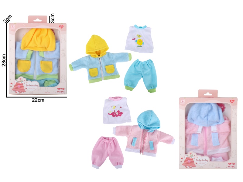2 Pairs Of Doll Clothes 3-Piece Set