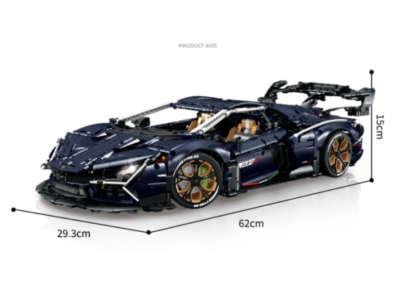 Building Blocks: 1:8 Supercar Series - Starry Sky Rambo 3851 Pieces