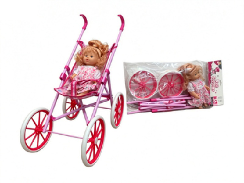 An Iron Baby Stroller With A 14-Inch Urinating Doll Without Ic