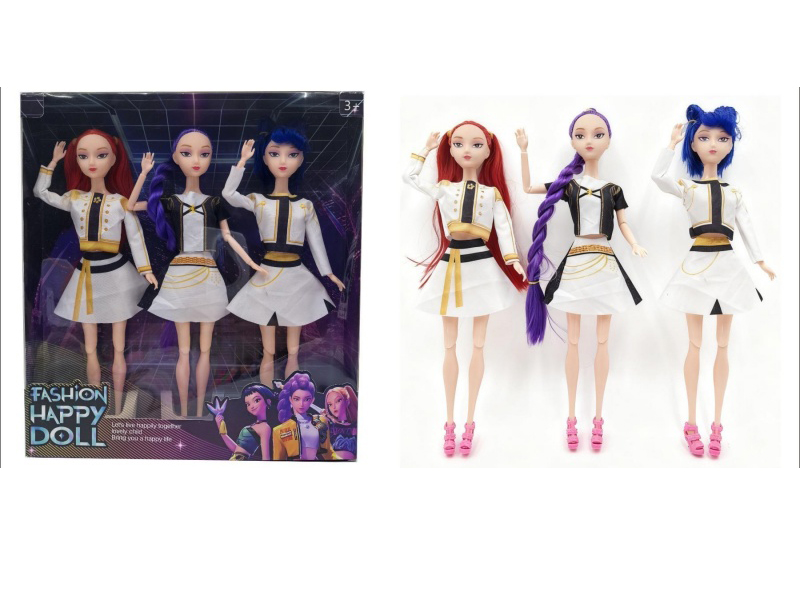 11.5-Inch Solid 11-Joint K-Pop Witch Hunter Team Rumi Mila Zoe Doll