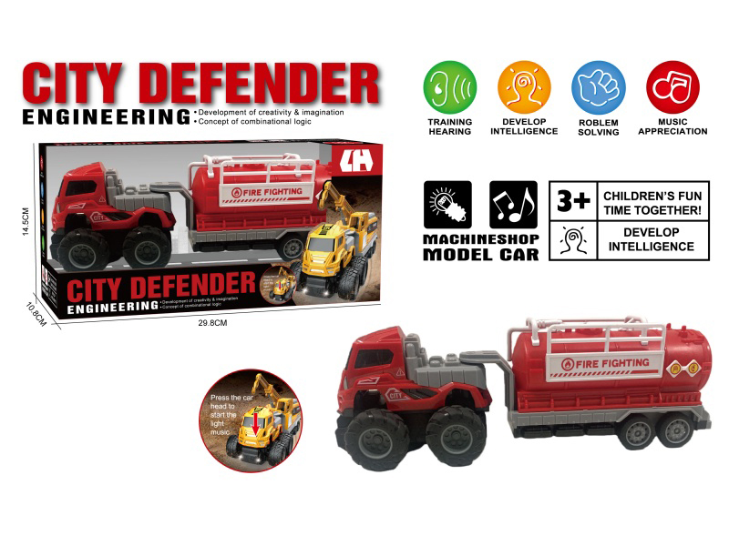 1:16 Friction Firefighting Oil Tanker With Sound And Lights