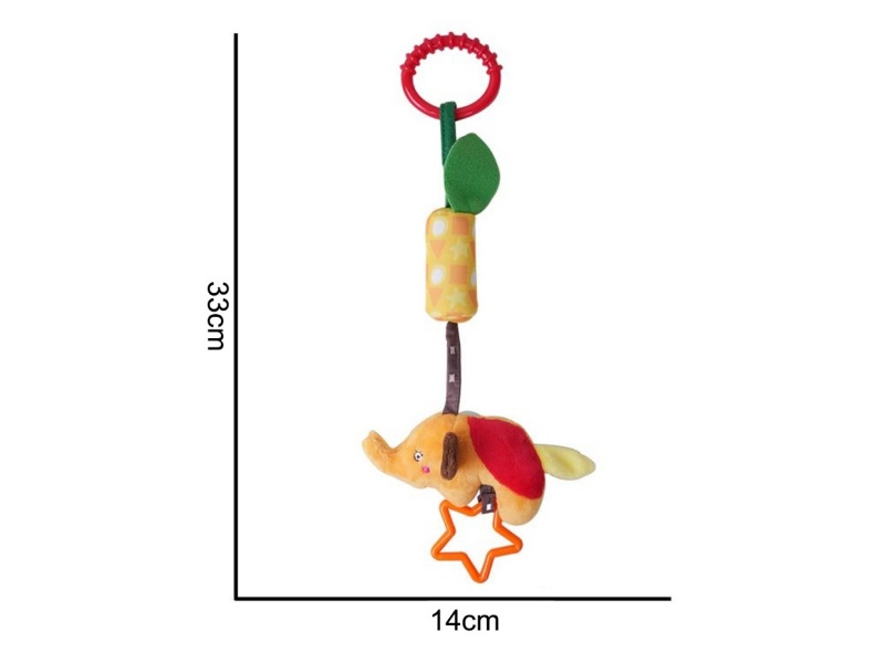 Plush Wind Chimes, Colorful Figurines, Baby Comfort Plush Animal Toys