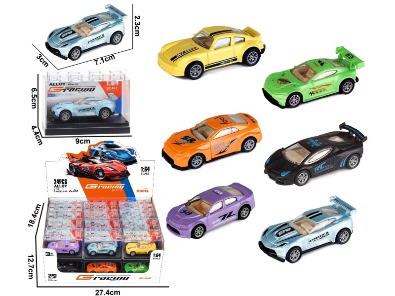 1:64 Slide Alloy Sports Cars