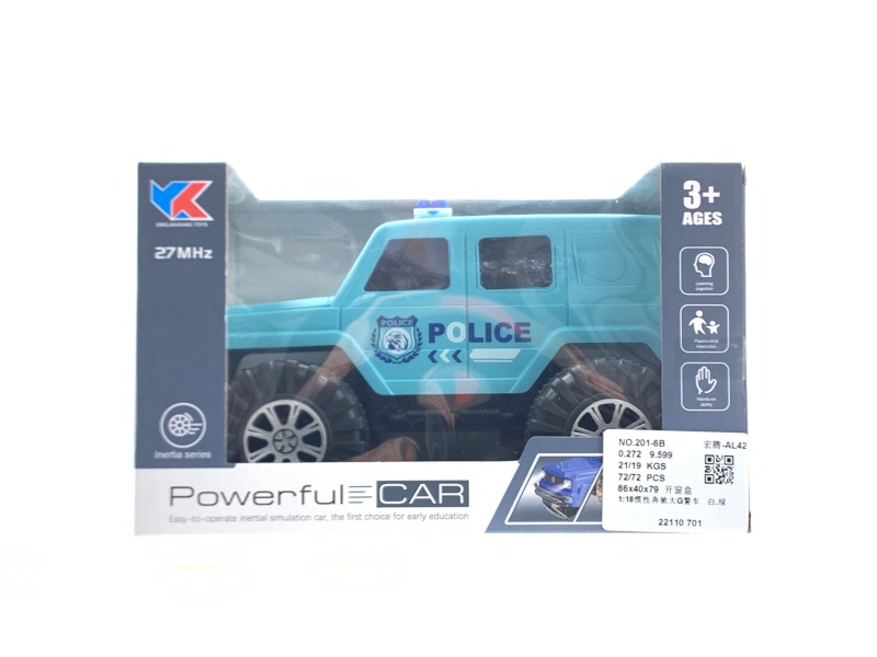1:18 Inertial Mercedes-Benz G-Class Police Car