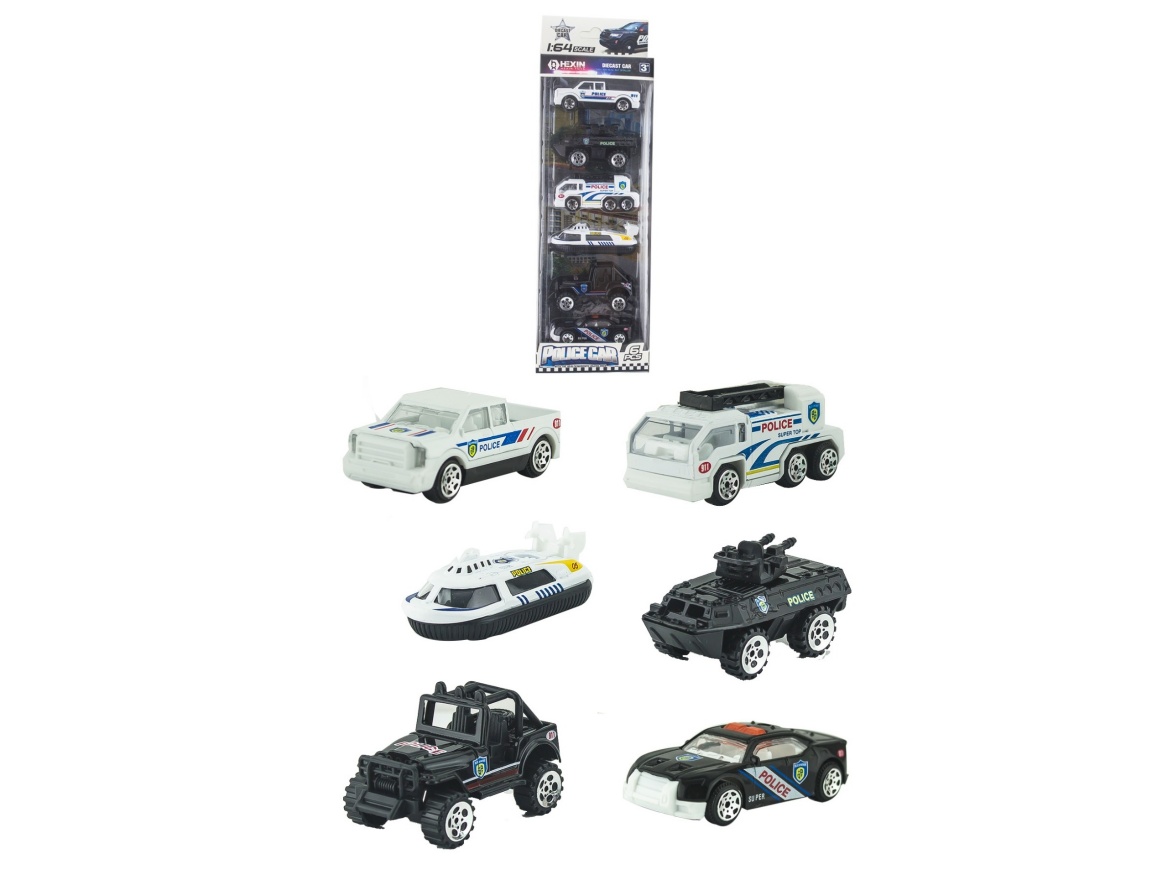 Alloy Taxi Police Car