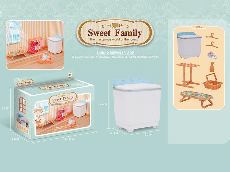 Washing Machine And Clothes Drying Rack Set