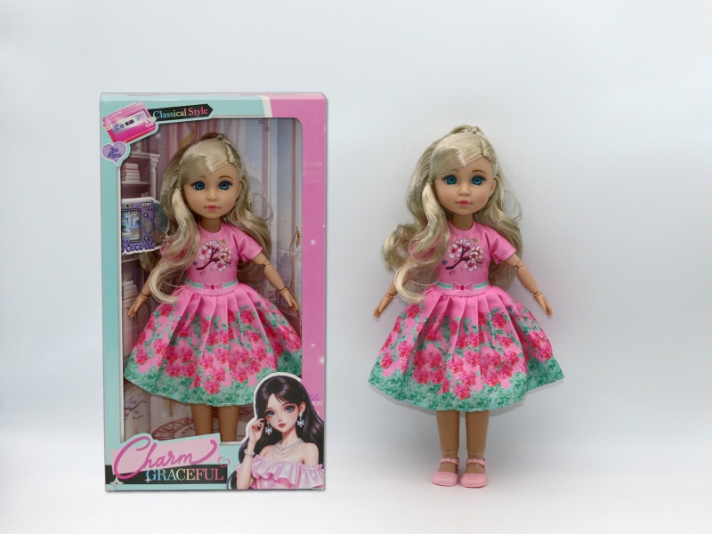 12-Inch 15-Joint Brown Doll