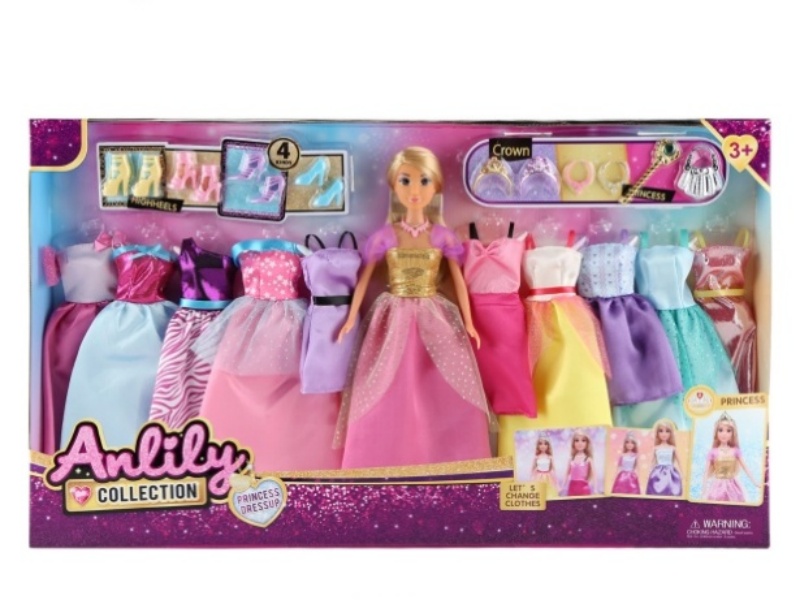 Anlili 11.5-inch solid doll (brown skin)