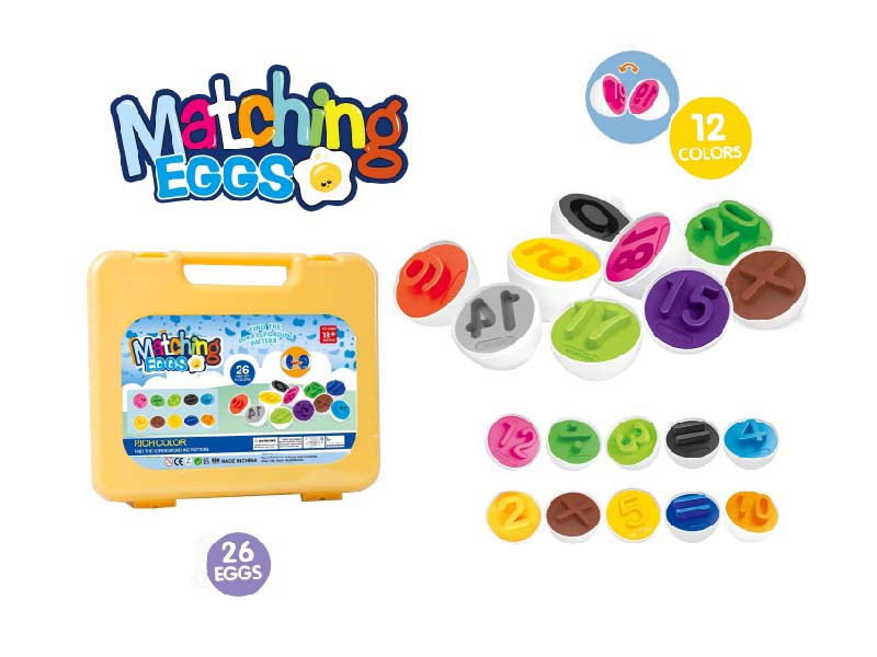 Cartoon Educational Number And Symbol Matching Egg Children'S Brain Development Educational Toys
