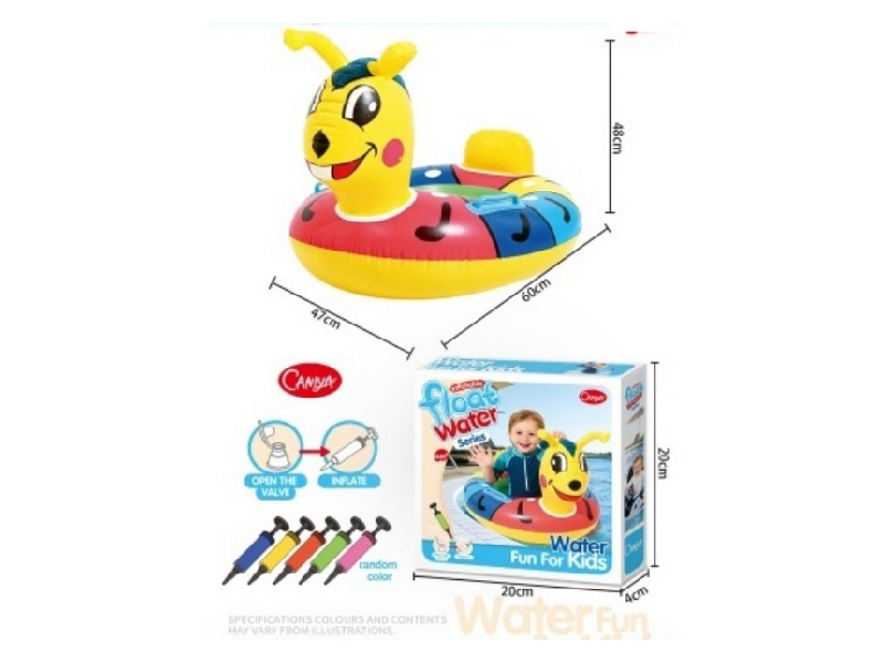 Children'S Swimming Ring + Air Pump [Ant]