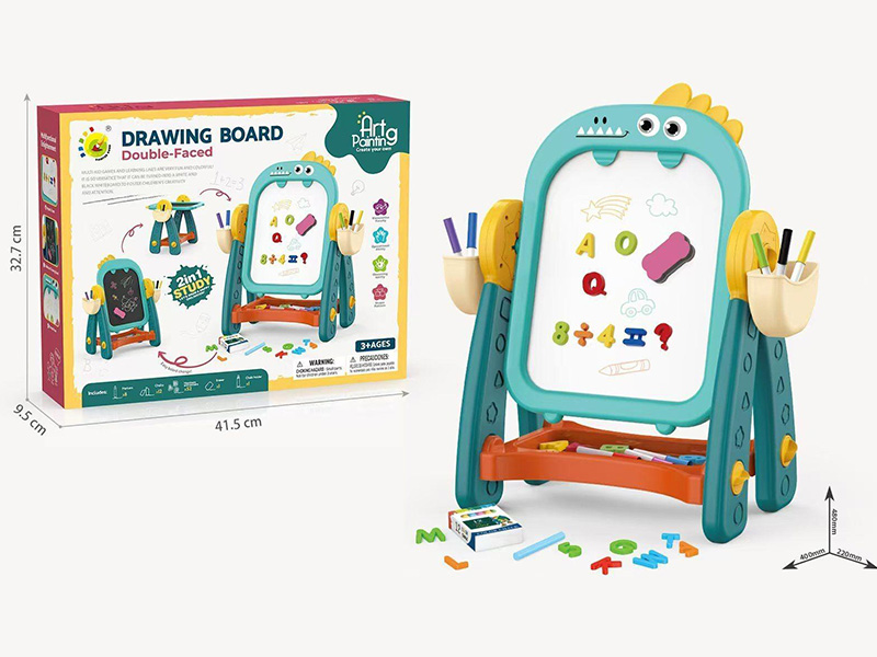 Children's Double-Sided Drawing Board (Green)