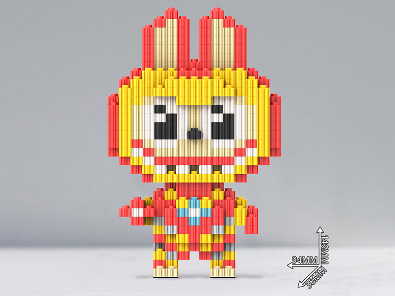 Labubu Steel Hero Building Blocks 740+pcs
