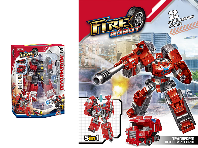 Transformation Fire Engine Robot Toy