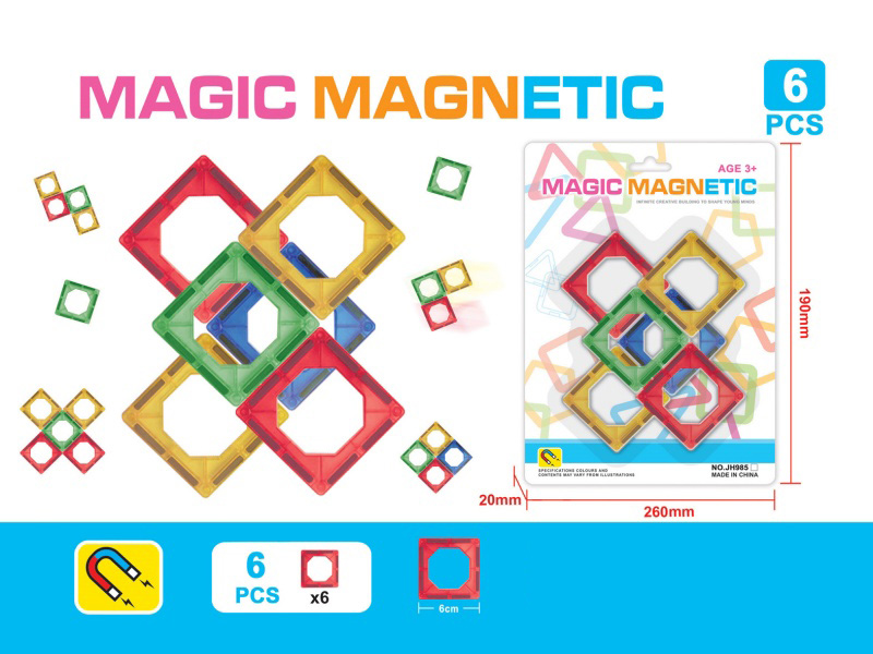 Magnetic Building Blocks(6pcs)